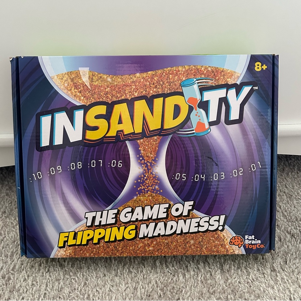 Fat Brain Toy Co. Insanity Family Board Game - Purple and Gold